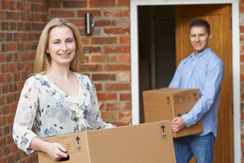 Local office moving team handling access and loading in Wandsworth