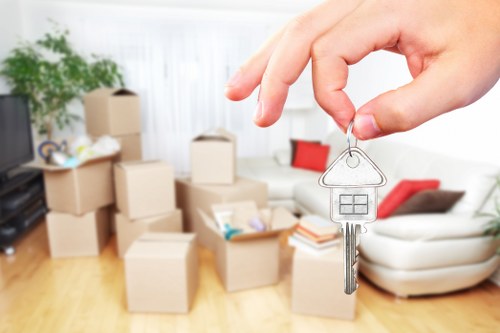 Movers handling office relocation logistics in Wandsworth