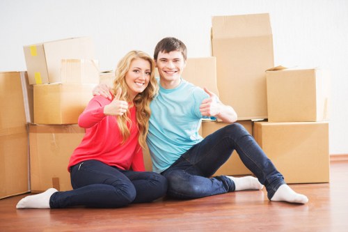 Moving day for office removals in Wandsworth with organized loading and delivery