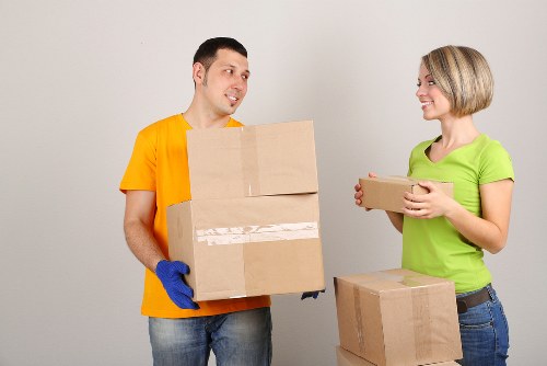 Professional movers handling furniture during a Wandsworth house removal