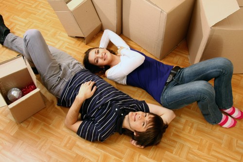 Residential street scene showing local moving conditions in Wandsworth