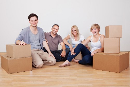 Unpacking and arranging boxes in a new Wandsworth home