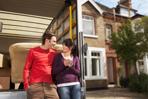 Careful furniture loading during a house move in Wandsworth
